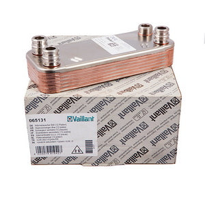 Теплообмінник пластинчастий ГВП (12 пластин) для газового котла Vaillant Atmo/Turbo MAX Pro/Plus 065131