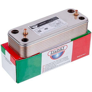 Zilmet plate heat exchanger (14 plates) for gas boiler Baxi ECO-3, Eco 4S, Luna, Westen Energy 17B2071400