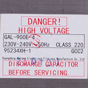 Power transformer for microwave oven Electrolux 4055475760 GAL-900E-4