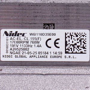 Двигун для пральної машини автомат Electrolux 140205250016 AC-EL Nidec 17000RPM 195V 760W