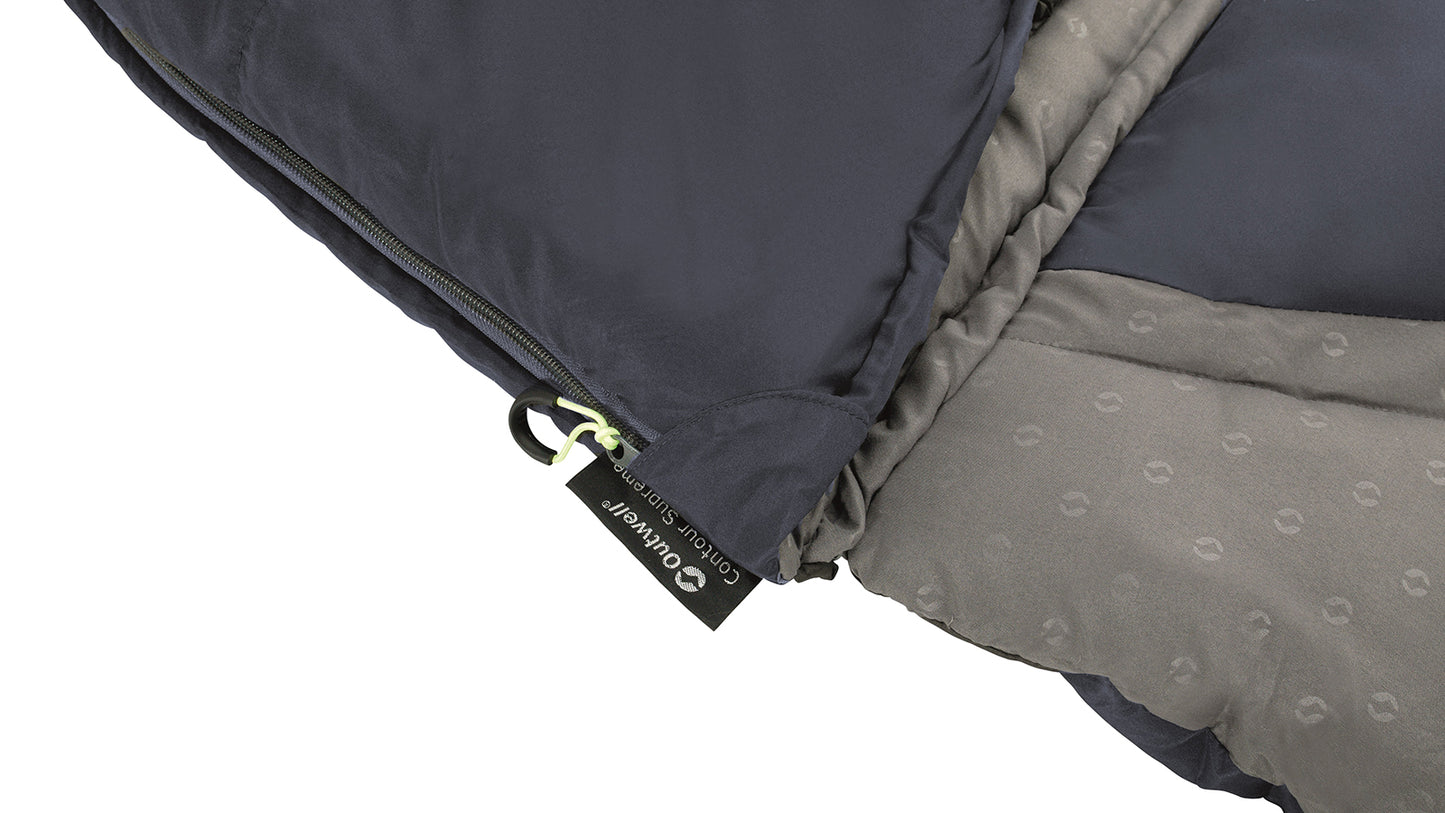 Sleeping bag Outwell Contour Lux Reversible/-3°C Deep Blue Left (230366)