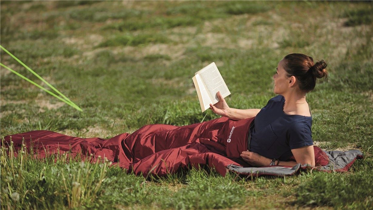 Sleeping bag Outwell Contour Lux Reversible/-3°C Red Left (230367)