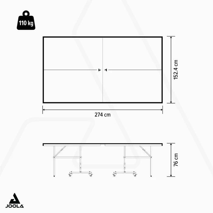 Joola World Cup 25 ITTF Green Table Tennis Table (11290)