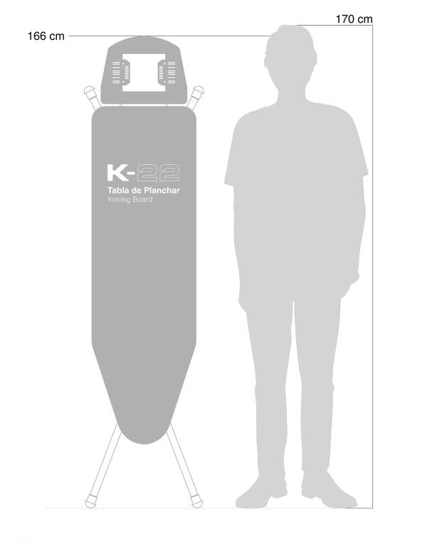 Дошка для прасування Rolser K-22 Black Tube Blanco/Negro (K06016-2064)