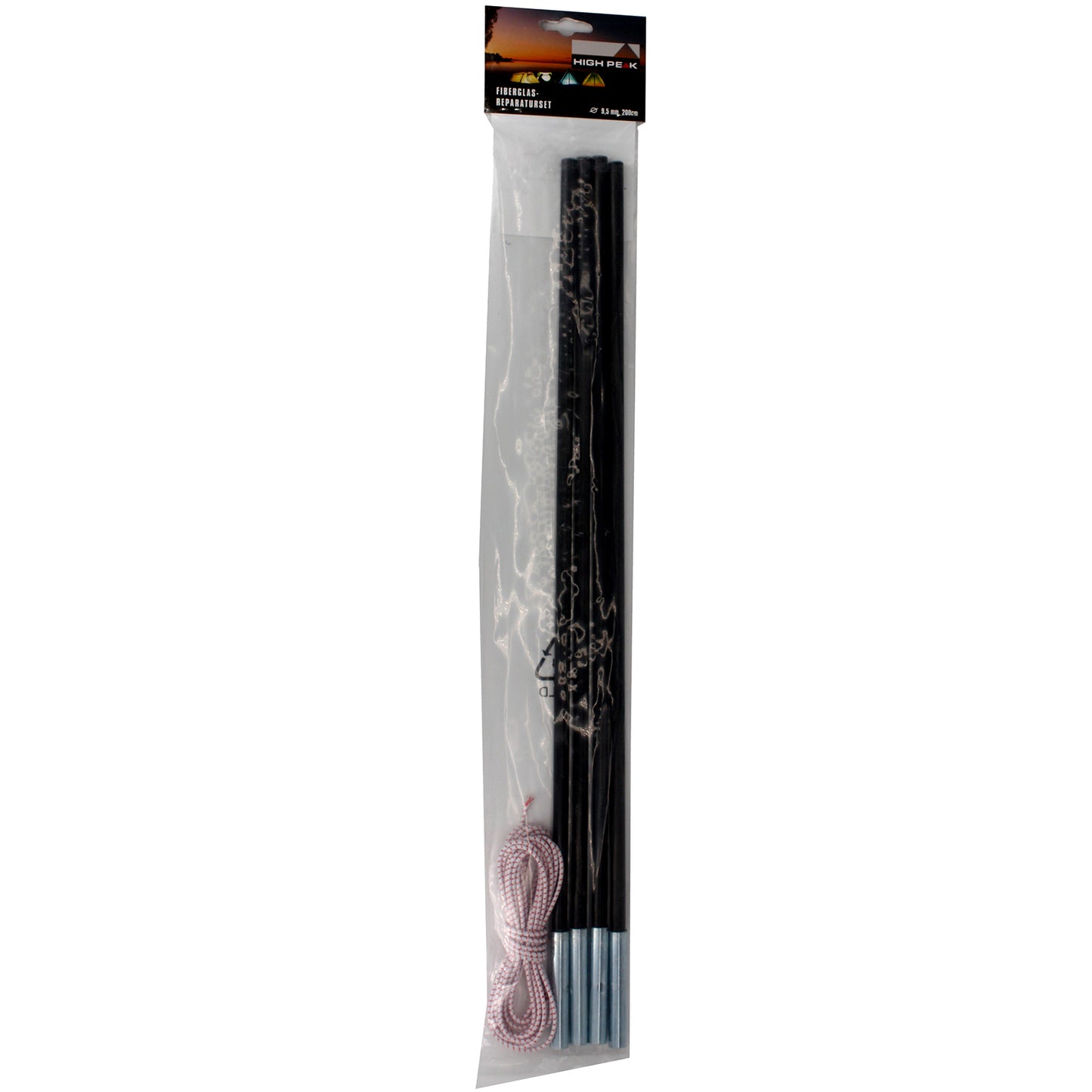 High Peak Fiberglass Repair Kit 9.5 mm Black (41712)