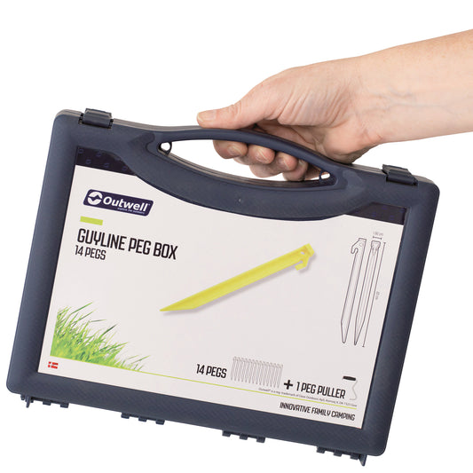 Outwell Guyline Peg Box 22 cm 14 pcs. Luminous Green (650775)