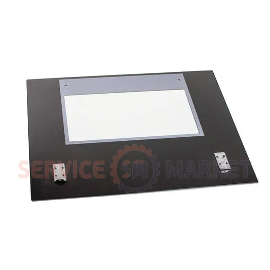 Door glass 594x462mm external assembled for oven Ariston
