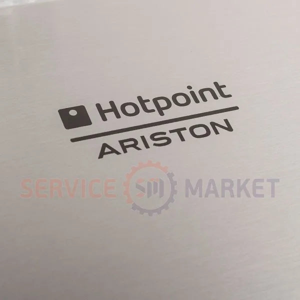 Door glass 594x462mm external assembled for oven Ariston