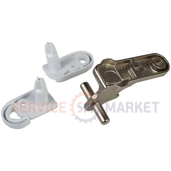 Door hinge (middle left) + bushings (2 pcs.) for Whirlpool refrigerator