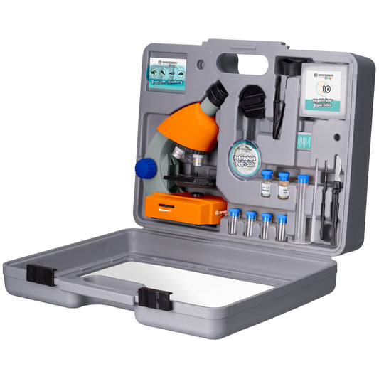 Microscope Bresser Junior 40x-640x Orange with case (8851310)