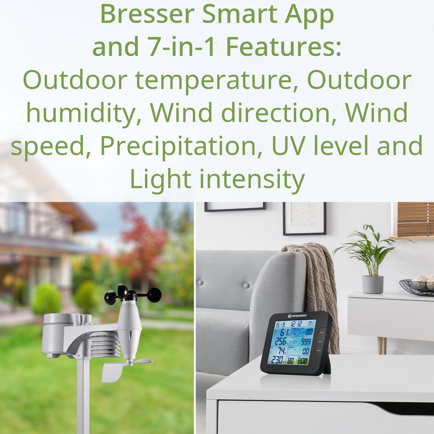 Weather station Bresser Smart Home 7-in-1 Weather Center ClimateConnect (7003600CM3000)