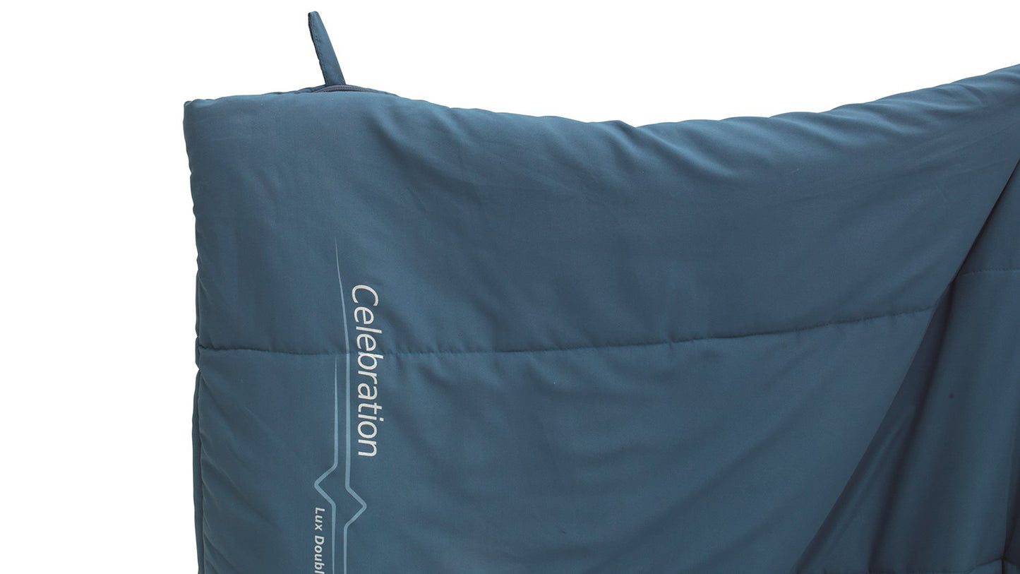 Sleeping bag Outwell Celebration Lux Double/+2°C Blue Left (230371)