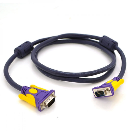 Кабель VGA (M) - VGA (M) 1.5m Black wiyh ferrite