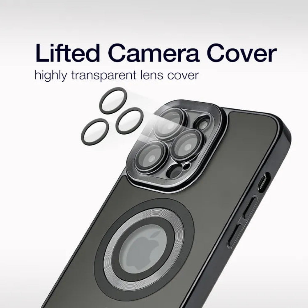 Electroplate Matte Case With Magsafe iPhone 15 Pro — Black