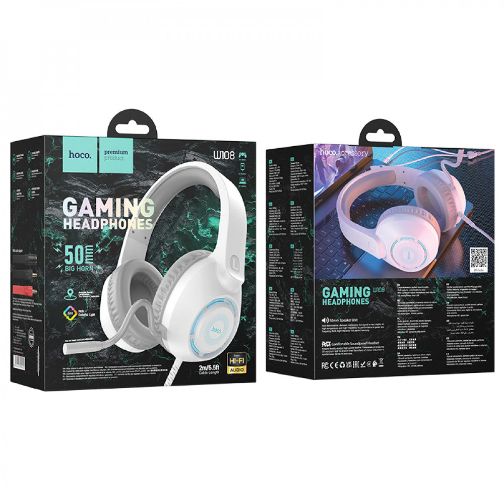 Gaming Headset Hoco W108 – White