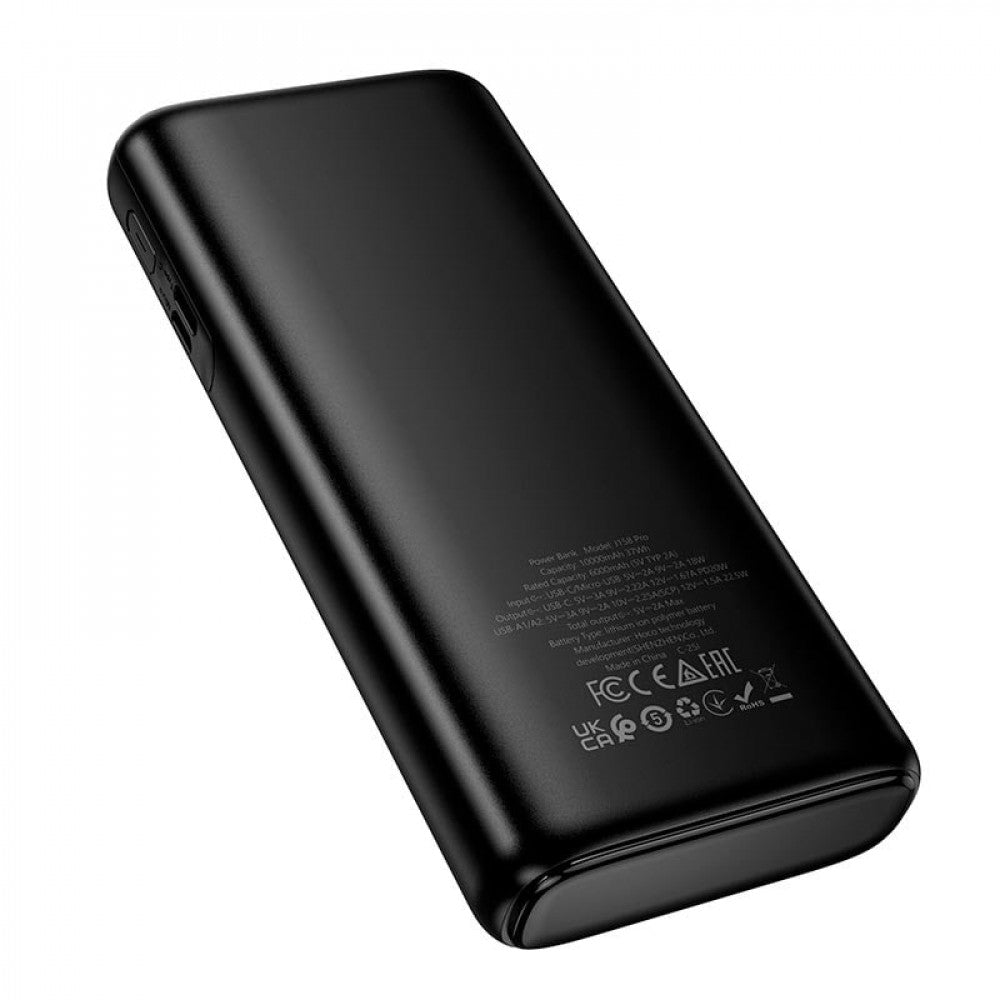 Power Bank 10000 mAh | 22.5W+PD20W — Hoco J158Pro — Black