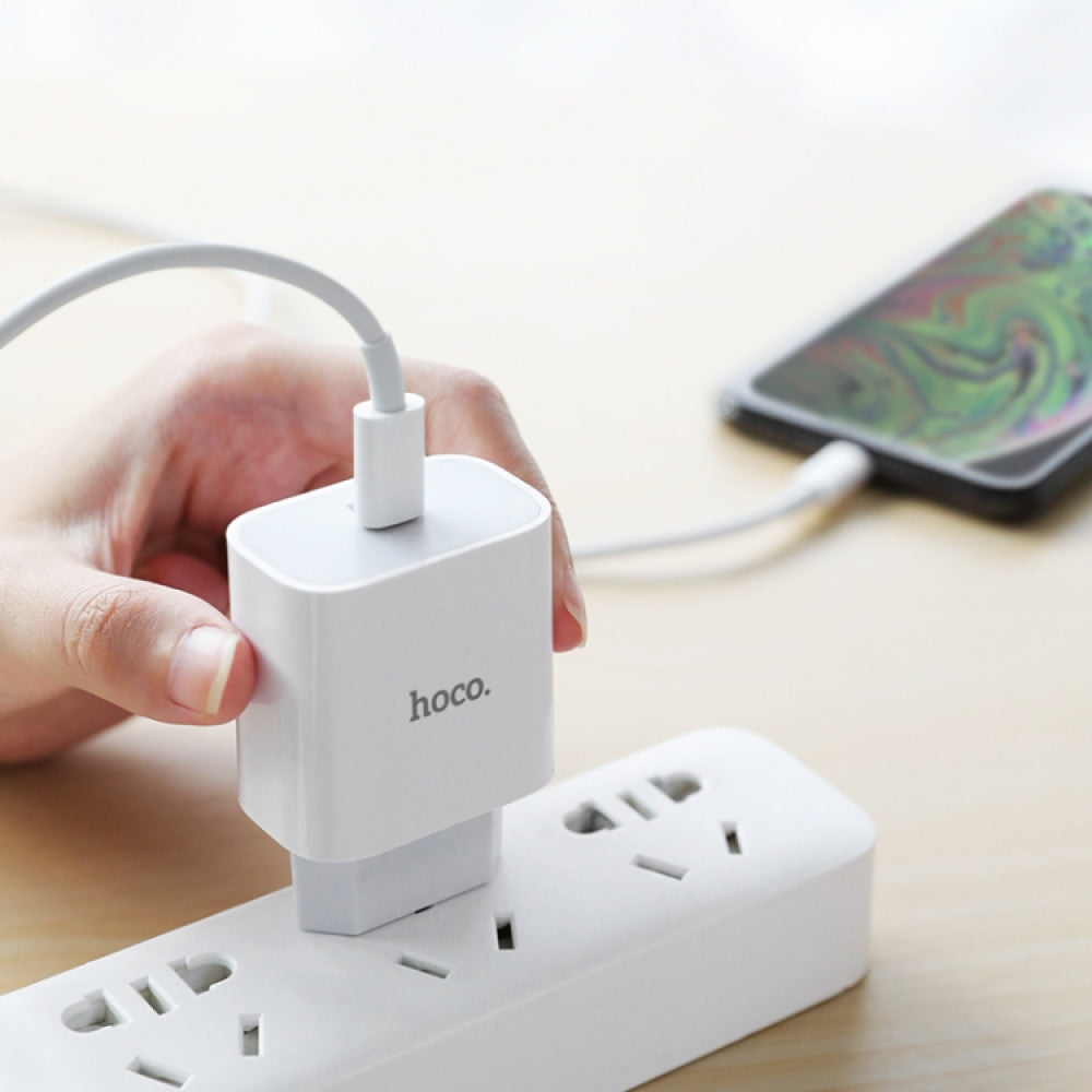 Home Charger 20W PD3.0 Hoco C76A Plus – White