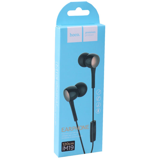 Headphones with microphone 3.5mm Hoco M19 Drumbeat – Black