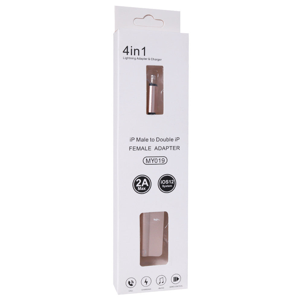 Adapter Lightning To 3.5mm & Lightning MY019 – Black