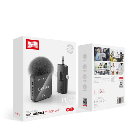 Беспроводной микрофон для телефона Earldom ET-MC12
