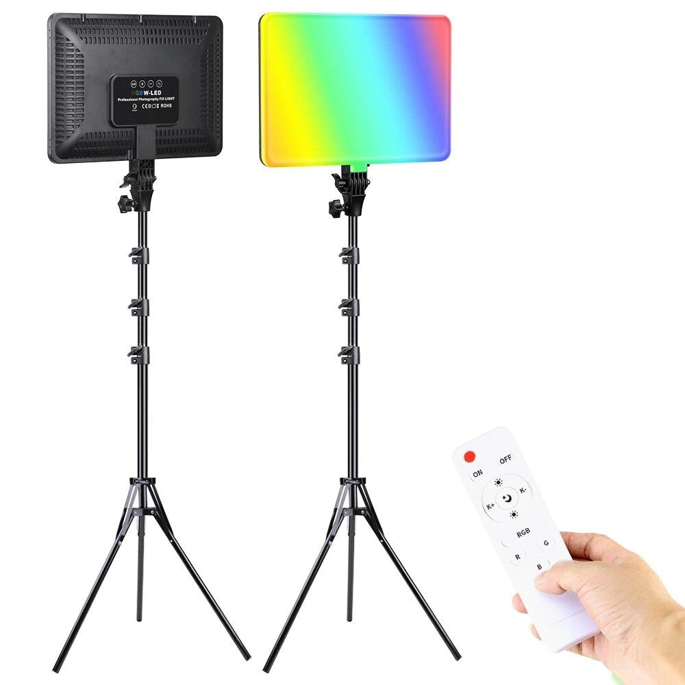LED RGB video light lamp | PM-36 | 36x25 cm | 352 Lights | 2700K-6000K | Remote | adapter |