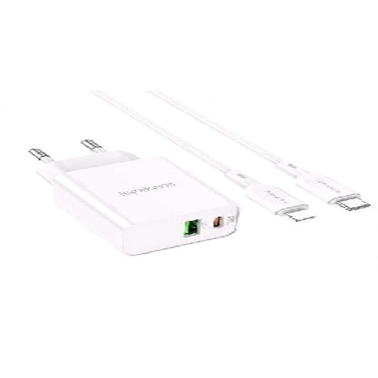 Home Charger 20W PD QC3.0 C to Lightning Cable (1m) Borofone BA69A – White