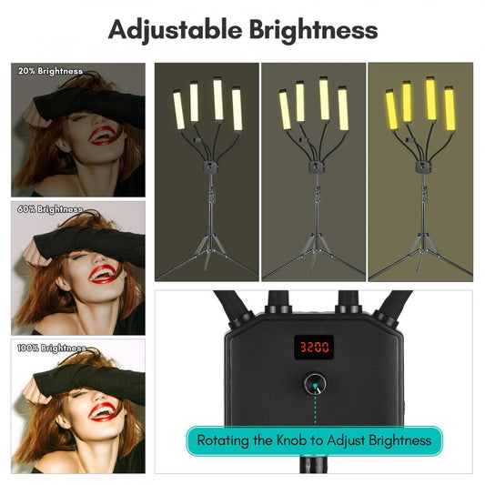 ΠΠ°ΠΌΠΏΠ° LED HD-65X 448 pcs 3200K-5600K + holder