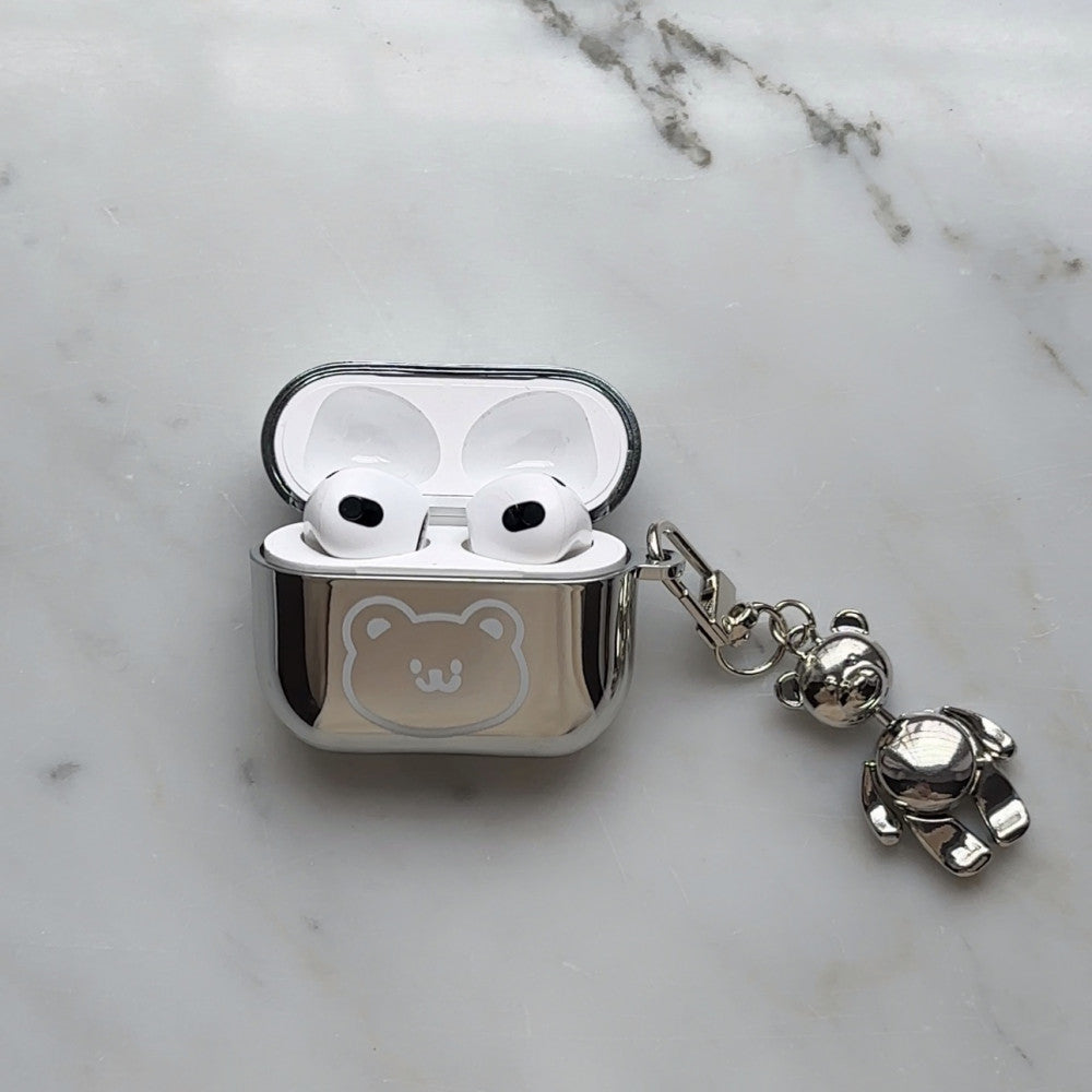Airpods Case Shine Print With keychain – Smile