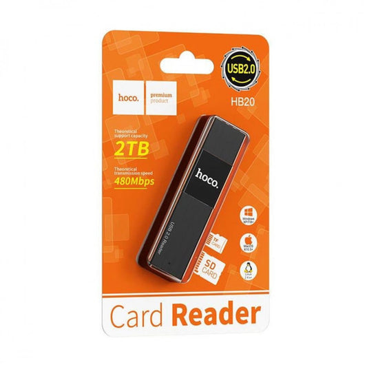 High-speed Card Reader Hoco HB20 (USB2.0) up to 2TB up to 5Gbps