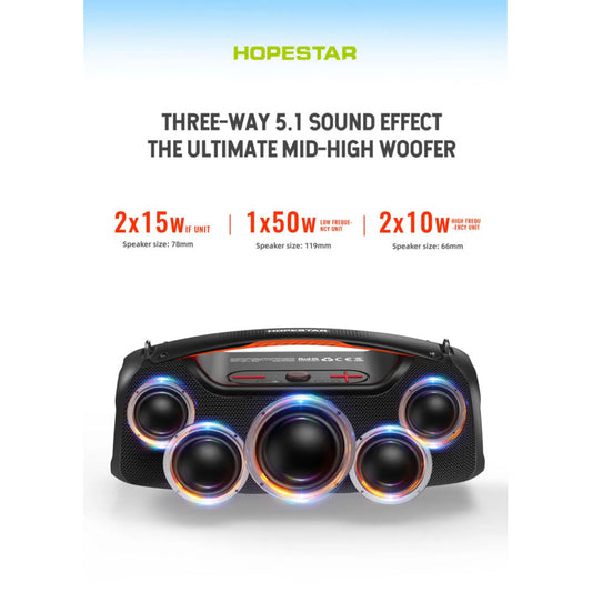 §Портативна колонка — Hopestar A60 100W — Black