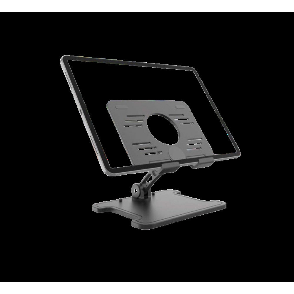Phone & Tablet Stand – Desktop Biaxial Foldable Metal Gray K-605