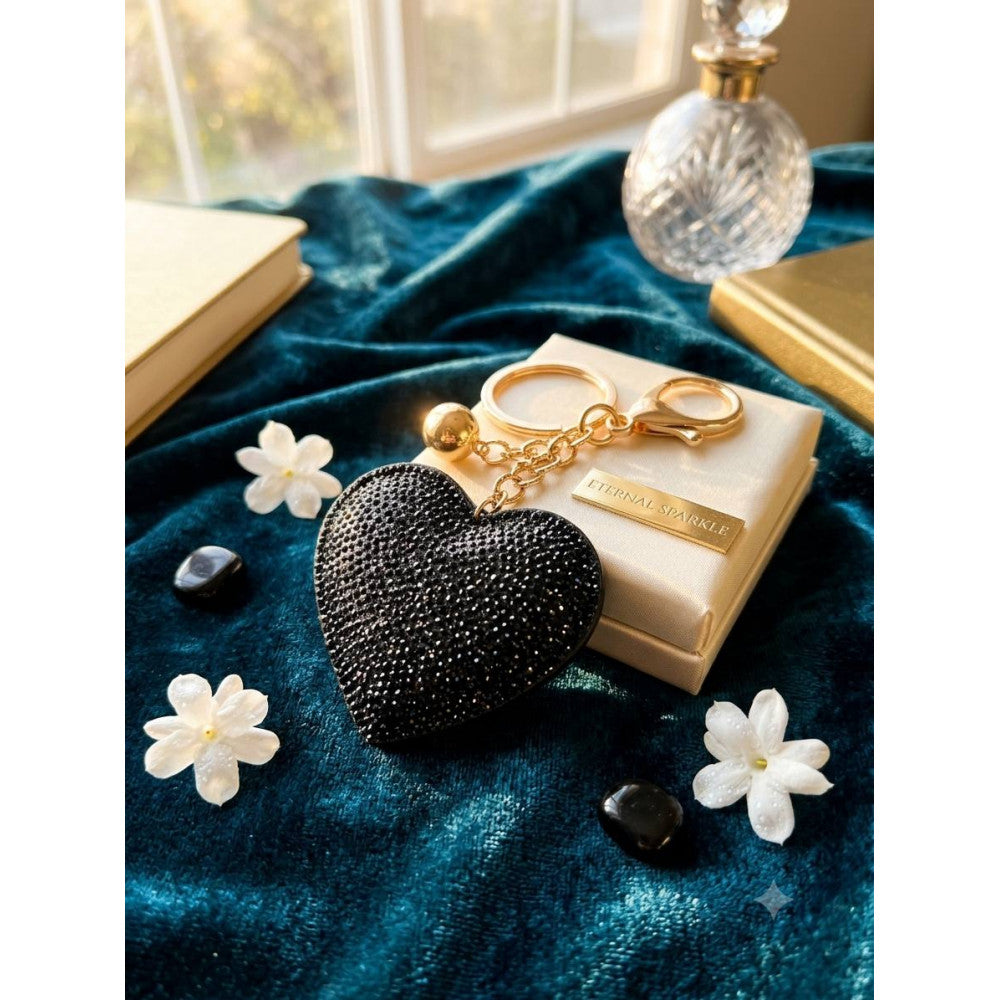 Брелок Swarovski Color Heart — Black