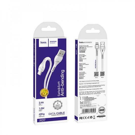 Cable Micro 3A (1m) Hoco X37 – White