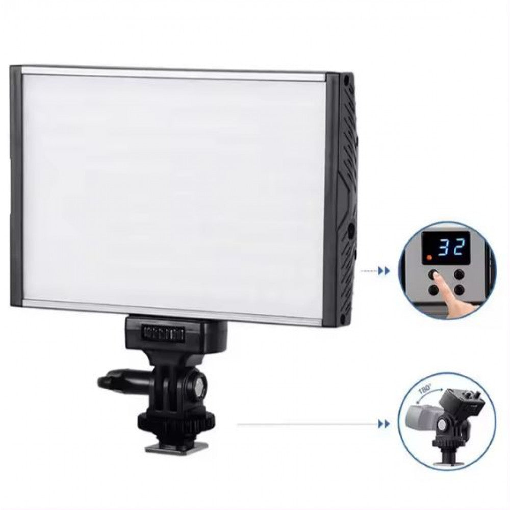 Studio Video light lamp LED PT-15B Pro 15Wcolor 3200-5600K/1500LM/Battery F-550/2400Mah+charger (145*95*22mm)
