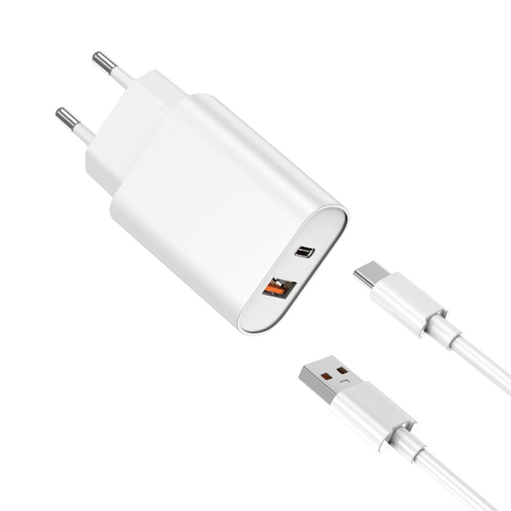 Home Charger 20W PD QC3.0 USB C Cable (1m) WiWU Wi-U002 – White