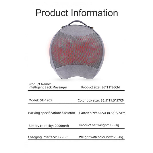 Massager ST-1205 Smart KNEADING Massage Pillow