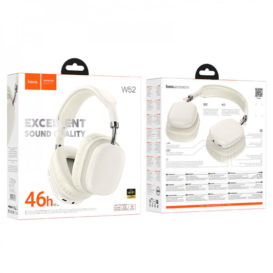 Bluetooth Headphones — Hoco W52 — Milky White