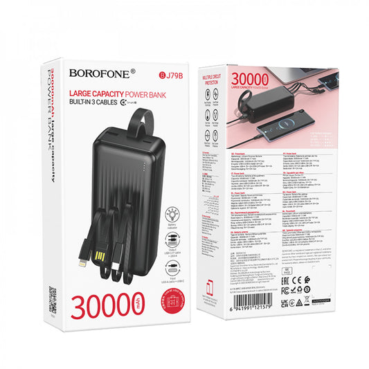 Power Bank | 30000 mAh | built-in cables— Borofone BJ79B