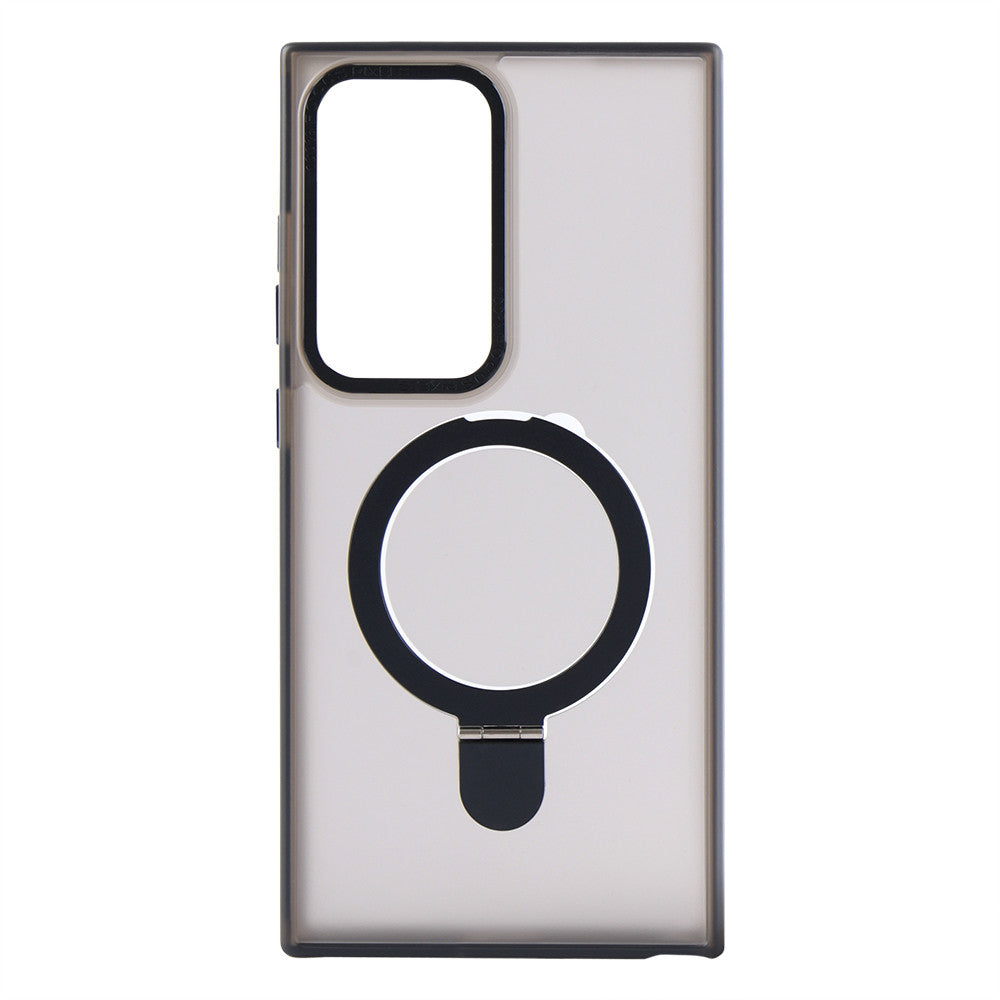 Накладка Чехлы Matte Guard Ring Case With MagSafe Samsung S25 — Black