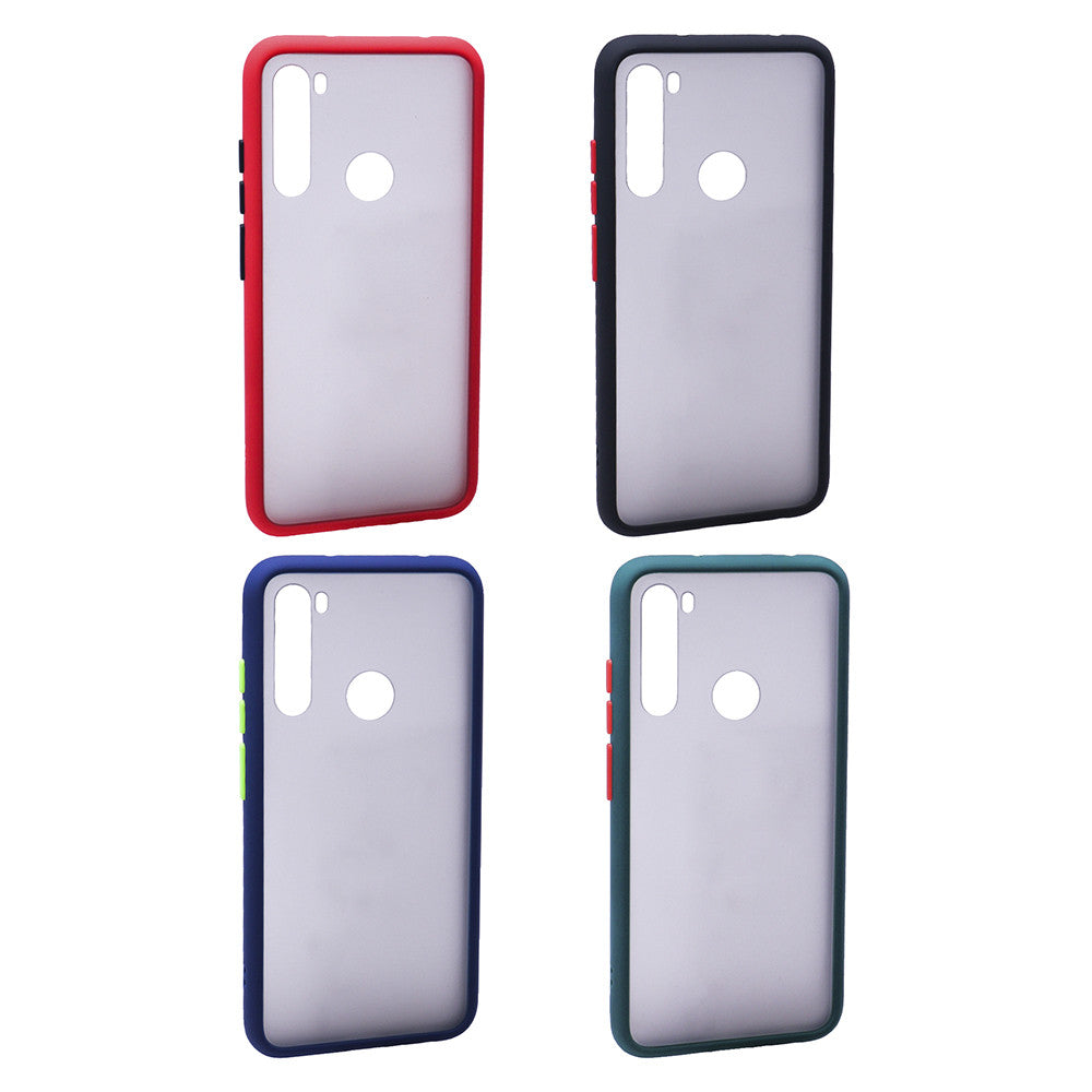 Cover Cases Matte TPU Plastic Case - Xiaomi Redmi Note 8 - Black