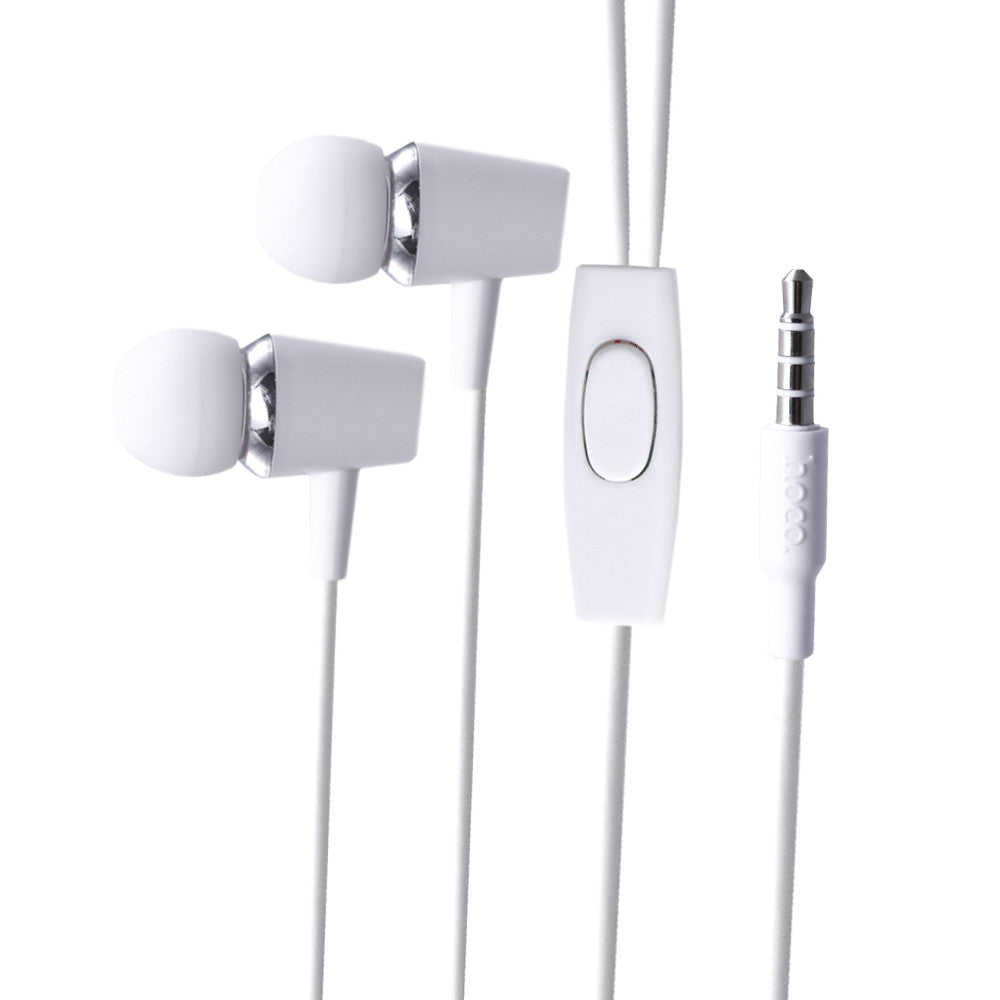 Навушники з мікрофоном 3.5mm Hoco M34 Honor Music — White