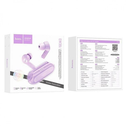Bluetooth headset TWS Hoco EW39 Bright – Purple