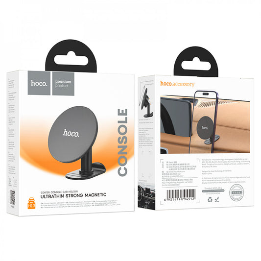 Car Holder Hoco H13 Fine jade ring magnetic (center console) – black