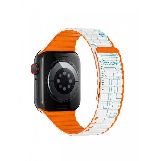 Reminets Wiwu Wi-WB010 — Apple Watch 42 | 44 | 45 | 49 mm - White & Orange