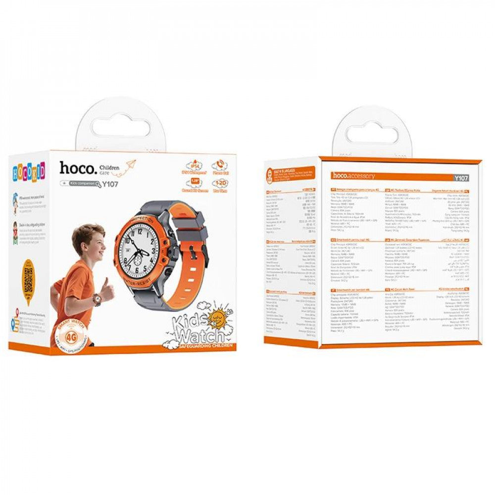 Smart Baby Watch (Call Version) — Hoco Y107 — Orange