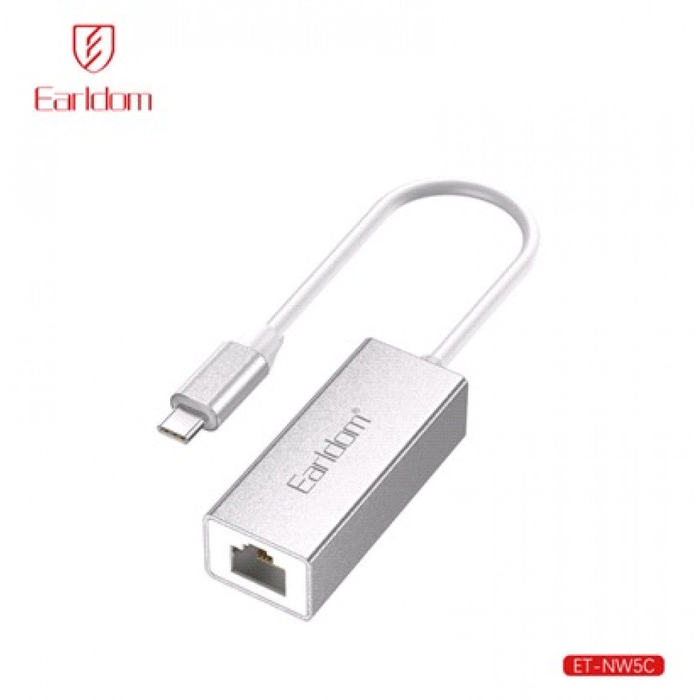 Adapter USB C To RJ45 Earldom ET-NW5C