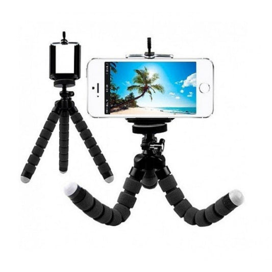 Гибкий мини-штатив тринога трипод для телефона и камеры (осьминог, паук) GoPro экшн камеры 25 см — Black