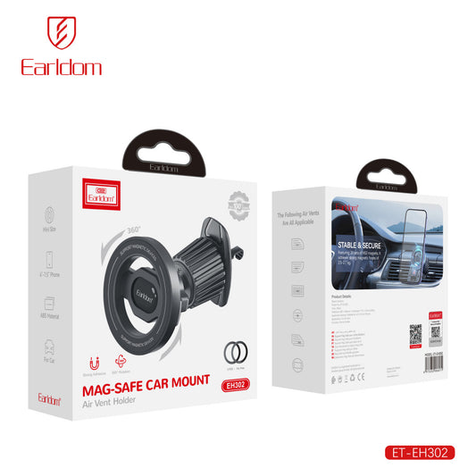Автотримач магнітний на повітропровід — Earldom ET-EH302