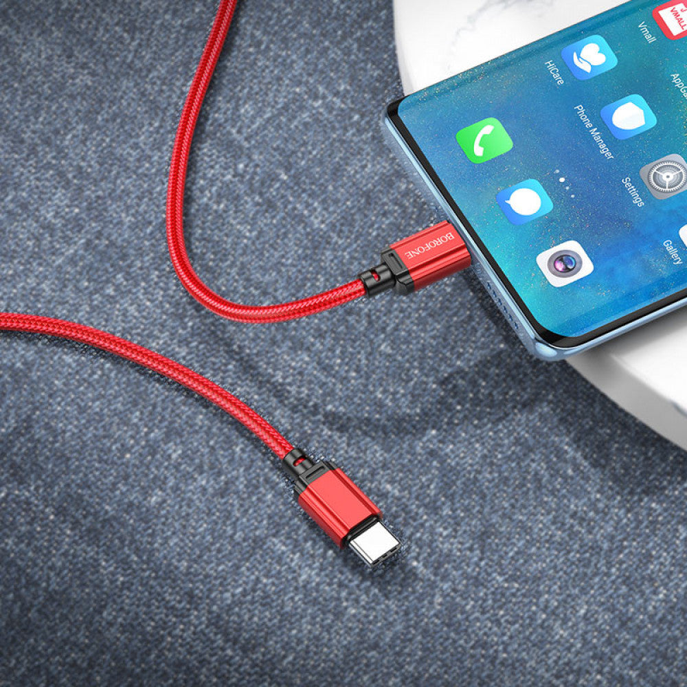 USB C to C cable 60W (1m) Borofone BX87 (unpackaged) – Black