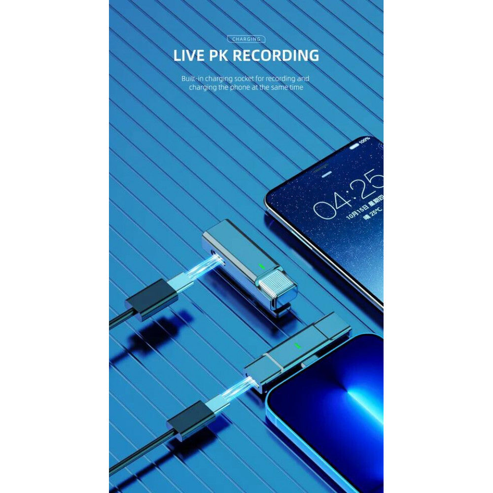 Wireless microphone for phone USB C Veron EP033AH-C with charging case